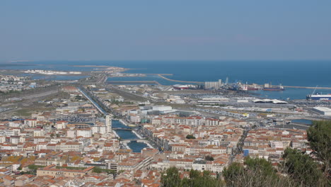 Sete-view-from-the-Mont-Saint-Clair-France-sunny-day